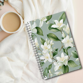 Zachte Jasmijn Bloemrijke Elegantie Notitieboek