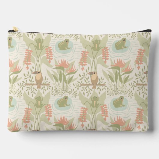 Zachte Jungle Kikkers & Vogels Etui (Voorkant)
