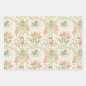 Zachte Jungle Kikkers & Vogels Inpakpapier Vel (Voorkant 2)