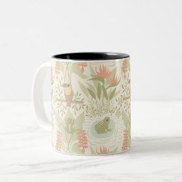 Zachte Jungle Kikkers & Vogels Tweekleurige Koffiemok