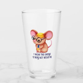 Zachte Kaas Man Zakelijke Muis Bril Nerdy Glas