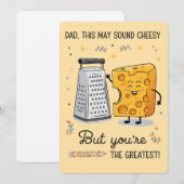 Zachte Kaas Papa Grappige Verjaardag Vaderdag Feestdagenkaart (Voorkant / Achterkant)