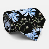 Zachte kantoor wilde bloemen boho halsstrik stropdas (Opgerold)