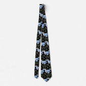 Zachte kantoor wilde bloemen boho halsstrik stropdas (Achterkant)