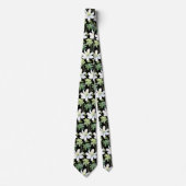 Zachte Kantoor Wilde Bloemen Boho Halsstrik Stropdas (Voorkant)