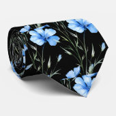 Zachte kantoor wilde bloemen boho halsstrik stropdas (Opgerold)