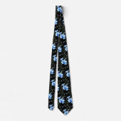 Zachte kantoor wilde bloemen boho halsstrik stropdas (Achterkant)
