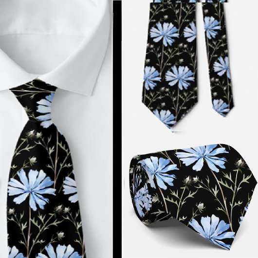 Zachte kantoor wilde bloemen boho halsstrik stropdas