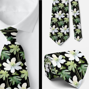 Zachte Kantoor Wilde Bloemen Boho Halsstrik Stropdas