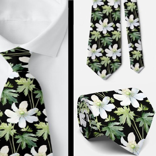 Zachte Kantoor Wilde Bloemen Boho Halsstrik Stropdas