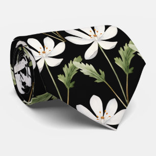 Zachte Kantoor Wilde Bloemen Boho Kraagstrik Stropdas