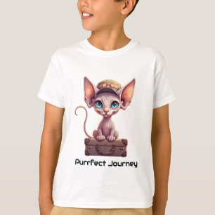 Zachte kat bagage label cadeau voor kat liefhebber t-shirt