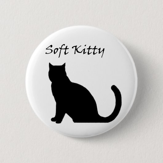 Zachte Kat Button (Voorkant)