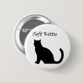 Zachte Kat Button (Voorkant /achterkant)