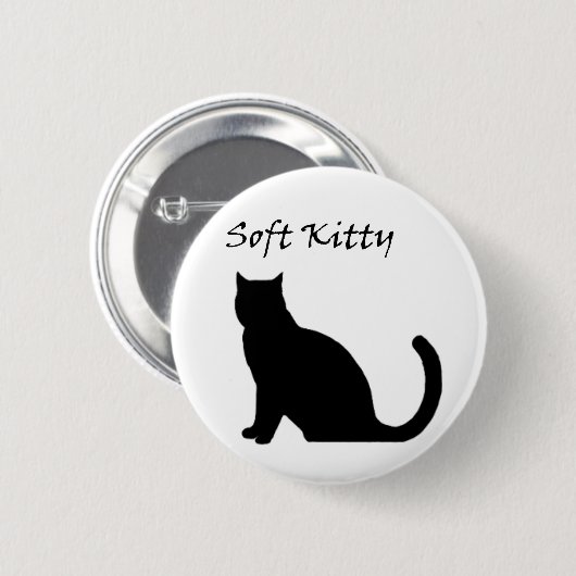 Zachte Kat Button (Voorkant /achterkant)