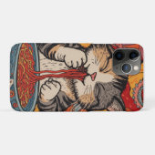 Zachte kat eet Ramen Case-Mate iPhone Case (Achterkant (horizontaal))