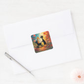 Zachte Kat Giraffe Sticker (Envelop)