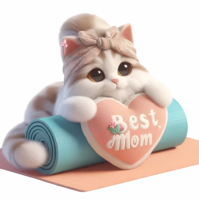 Zachte Kat Moeder Hart Kussen – Zoete Cadeau Decor (Creator heeft geüpload)