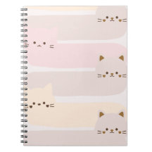 Zachte kat pastel kleur roze geel bruin ontwerp