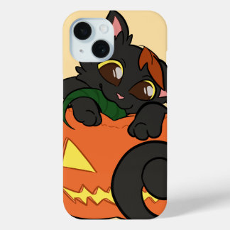 Zachte kat telefoonhoesje iPhone 15 case