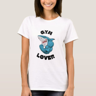 Zachte Katoenen Gym Liefhebber T-shirt voor Vrouwe