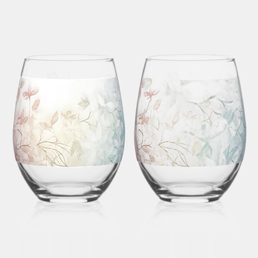 Zachte katoenen stomeloze wijn glas set (Achterkant)