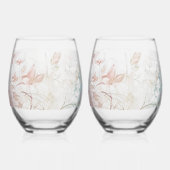 Zachte katoenen stomeloze wijn glas set (Voorkant)