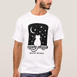 Zachte Katte T-shirt met Lage Energie Kawaii Comfo