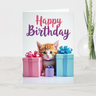 Zachte Katten Cadeaus Verjaardagskaart Kaart