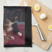 Zachte Katten poten Theedoek (Quarter Fold)