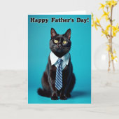 Zachte Katten Vaderdag Kaart (Gele Bloem)