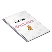 Zachte Kattenhaar Katten Notebook Notitieboek (Rechterzijde)