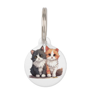 Zachte kattennaam huisdier ID halsbandlabel Huisdierpenning
