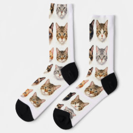 Zachte Kattenpatroonsokken – Grappig Kattenliefheb Sokken