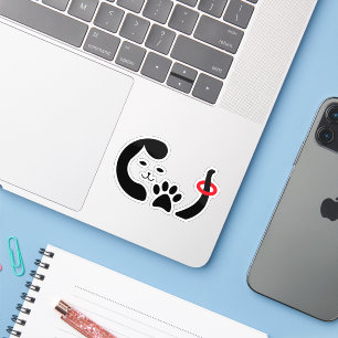 Zachte Kattenpoot Sticker