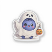 Zachte Kawaii Geest Sticker (Voorkant)