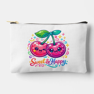 Zachte Kawaii Kersen Tuin Portemonnee Etui