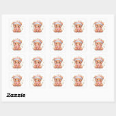 Zachte Kawaii Knuffelbeer Sticker (Vel)