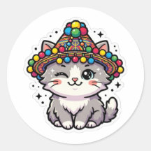 Zachte Kawaii Marokkaanse Amazigh Kat Geweven Hoed