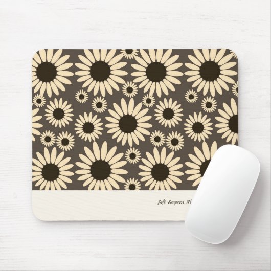 Zachte Keizer Florals Bruin Muismat (Met muis)