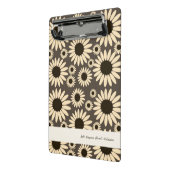 Zachte Keizerin Bloemen Bruin Mini Klembord (Angled2)