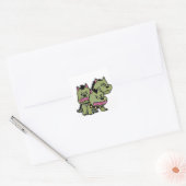 Zachte Kerberus Driekoppige Hond Cartoon Sticker (Envelop)