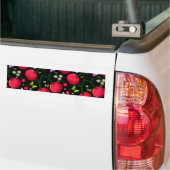 Zachte Kersen Vlinder Patroon, Glanzend Kawaii Fru Bumpersticker (Op Truck)