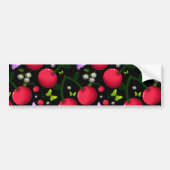 Zachte Kersen Vlinder Patroon, Glanzend Kawaii Fru Bumpersticker (Voorkant)
