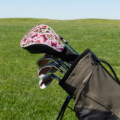 Zachte Kersen Vlinder Patroon, Glanzend Kawaii Fru Golfheadcover (Insitu)