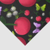 Zachte Kersen Vlinder Patroon, Glanzend Kawaii Fru Tissuepapier (Detail)