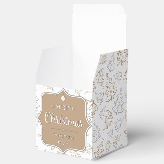 Zachte kerstbomen voor kerstmis bedankdoosjes (Geopend)