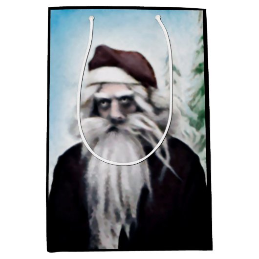 Zachte kerstman medium cadeauzakje (Voorkant)