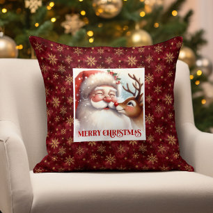 Zachte Kerstman Rudolph Kussen Kerst Thuis Comfort