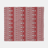 Zachte Kerstmis Ijsbeer fleece deken (Voorkant (Horizontaal))